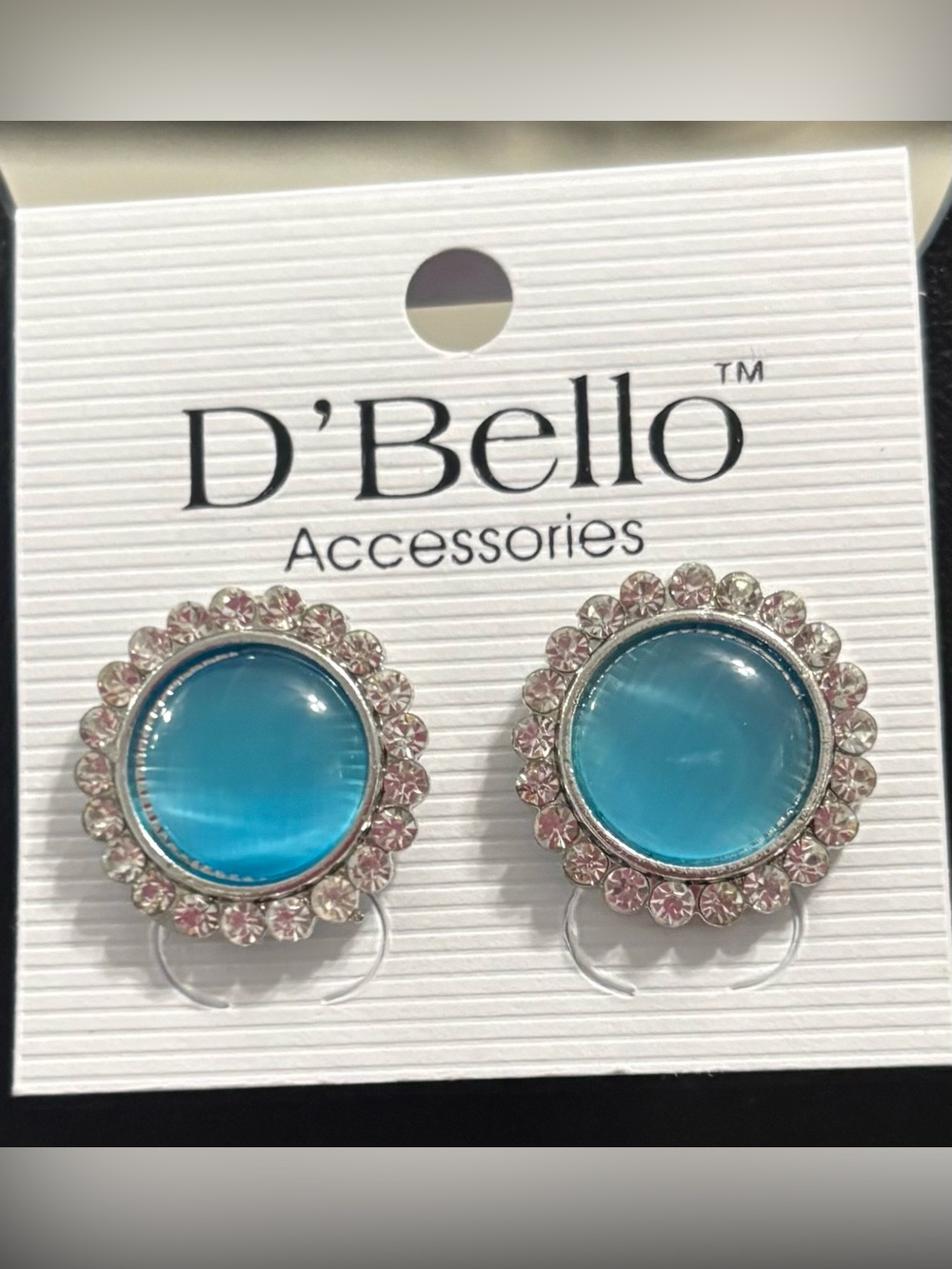 5/$25 (Pick 5 items for $25 Labeled)  D’Bello Halo Stud Earrings